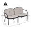Causeuse d'extérieur en PP Luna, structure avec coussin Luna-806852122-806852123