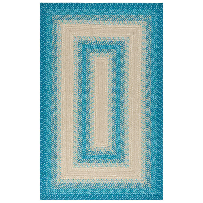 Tapis intérieur / extérieur tissé à la main Performance, Rectangle de 5 pi x 8 pi