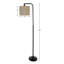 Lampe sur pied moderne de 65 po avec abat-jour en lin et ampoule DEL Carterjames