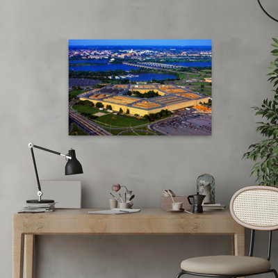 Aerial View Of The Pentagon At Dusk Washington Dc Usa Contemporary Architecture Art