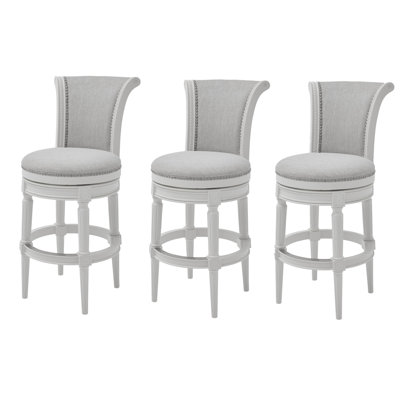 Upholstered Swivel Counter and Bar Stool