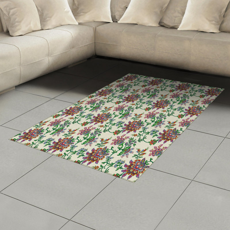 Bohemian High Density Long Fiber Poly Threads Decorative Area Rug Carpet, Rectangle 2'7" x 5'