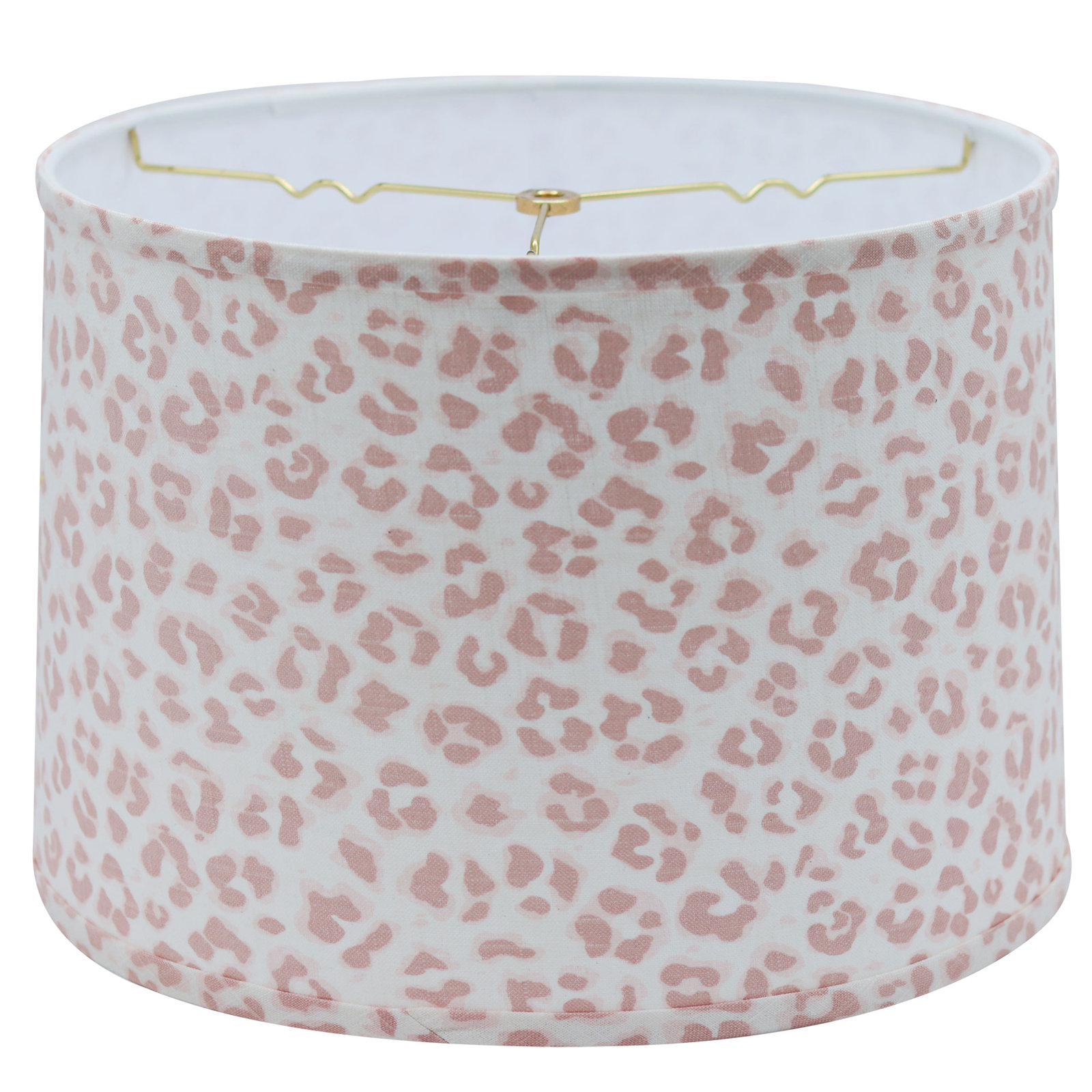 Drum Hardback Lampshade With Washer Fitter, 10" H x 14" W x 14" D, Pink
