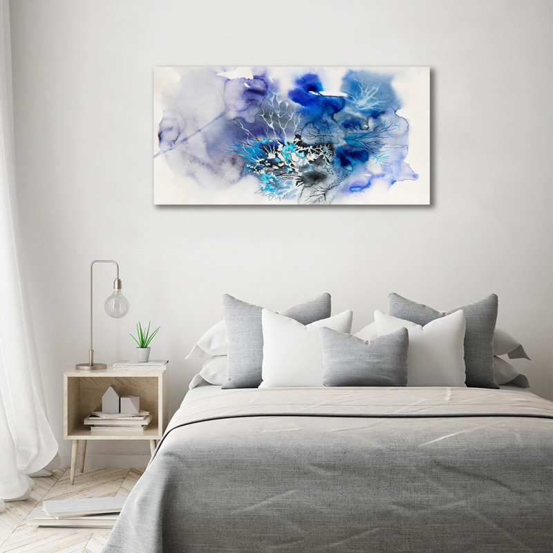 Abstraction Flowers - Wrapped Canvas Print