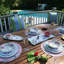 Hummingbirds Melamine 12 pc Dinnerware Set
