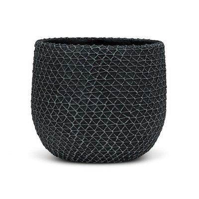 Pot à fleurs gris anthracite