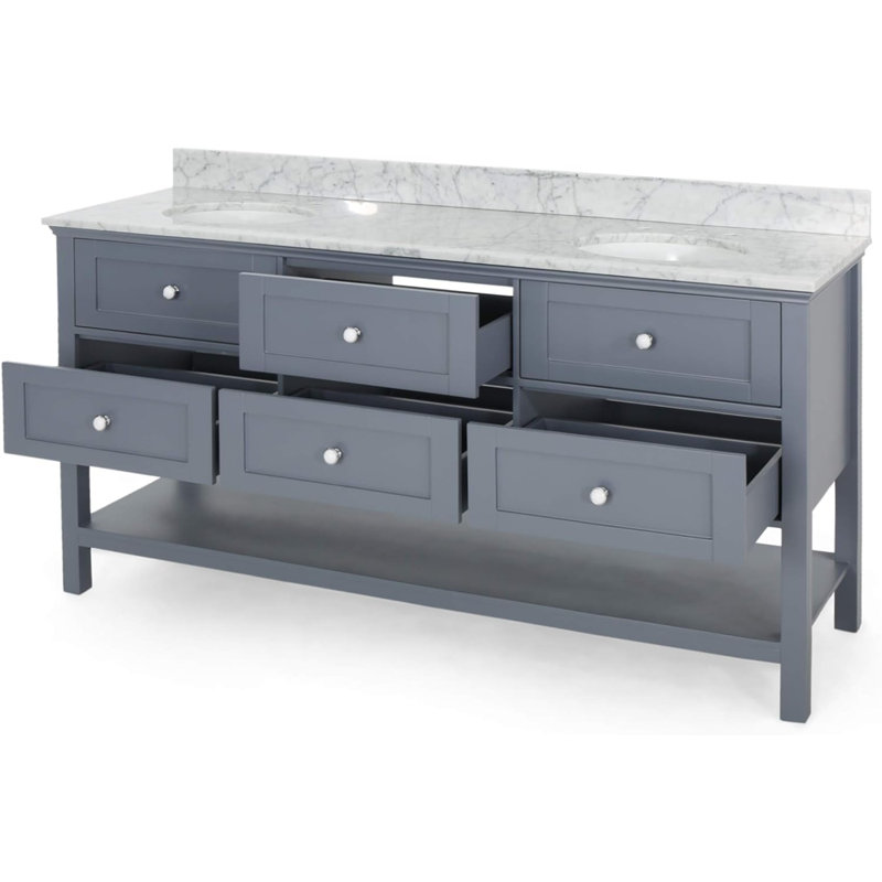 Ensemble de meuble-lavabo double 73 po Nazeer