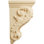3 1/2"W x 4"D x 7"H Small Shell Corbel, Maple