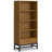 Wilmington Solid Wood Industrial 60 Inch Wide Desk With 30 Inch Wide Bookcase In Medium Saddle Brown (set Of 2)-2060106374