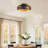 Modern Caged Ceiling Fan Light Kit with Remote Control-213031183