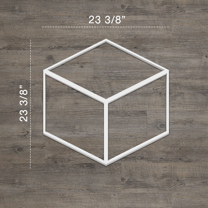 Wall Panel, 23.375" H x 23.375" W x 0.375" D