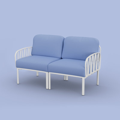 Resin Patio Sofa With Cushions