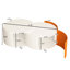 Table basse pour petit espace, ronde, extensible, blanche, aucun assemblage requis pour la commodité Table moderne avec fonction extensible, assemblage blanc, maison et bureau-1564219640