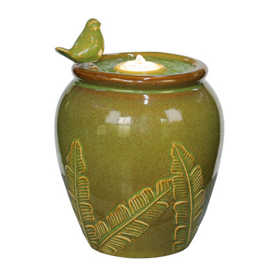 Weather Resistant Table Top Fountain with Light