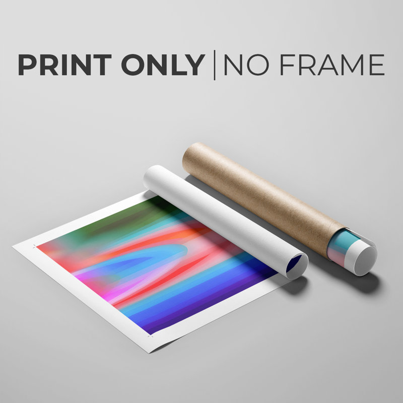 Groovy Prism Gradients I -Impression sur toile seulement - NON-CADRE, H 48 po x l 32 po