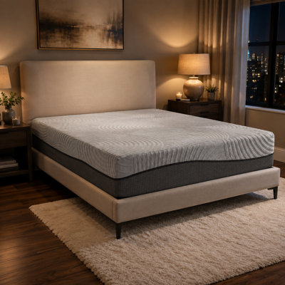 Mastandrea 12" Premium Plush Gel Memory Foam Mattress with Cooling Comfort Layers, Pressure Relieving Support, Breathable Antimicrobial Cover& Adjustable Bed Compatibility