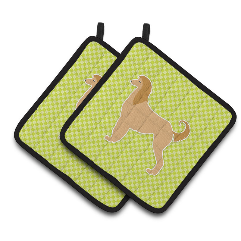 East Urban Home Polyester Potholder, Green