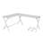 Dazenus White Finish Computer Desk