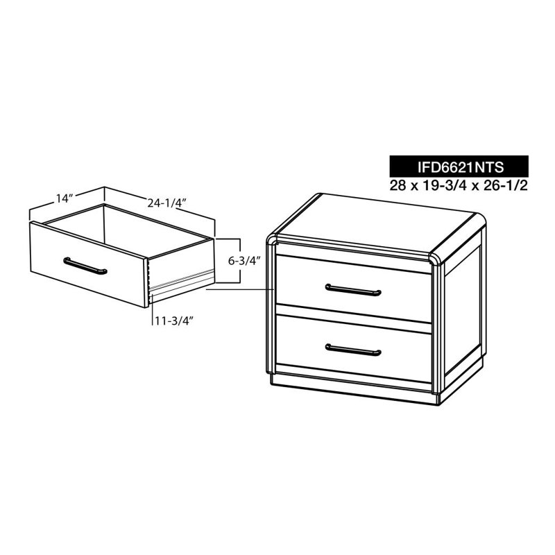Khristen 28'' W Nightstand