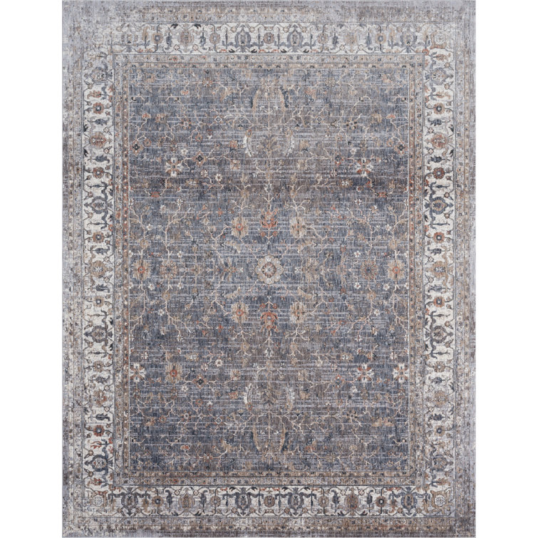 6 Oriental Area Rug in Gray