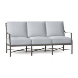 Monaco 74.5" Wide Outdoor Patio Sofa with Cushions