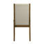 Ensemble de 2 chaises de salle à manger capitonnées sur mesure, tissu neutre doux, luxe