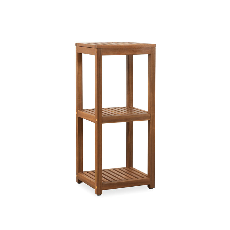 3-tier Solid Wood Shelving Unit