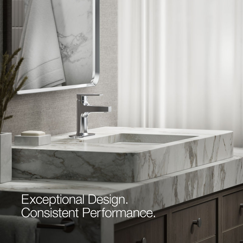 Taut Single-Control Lavatory Faucet with Escutcheon, Polished Chrome