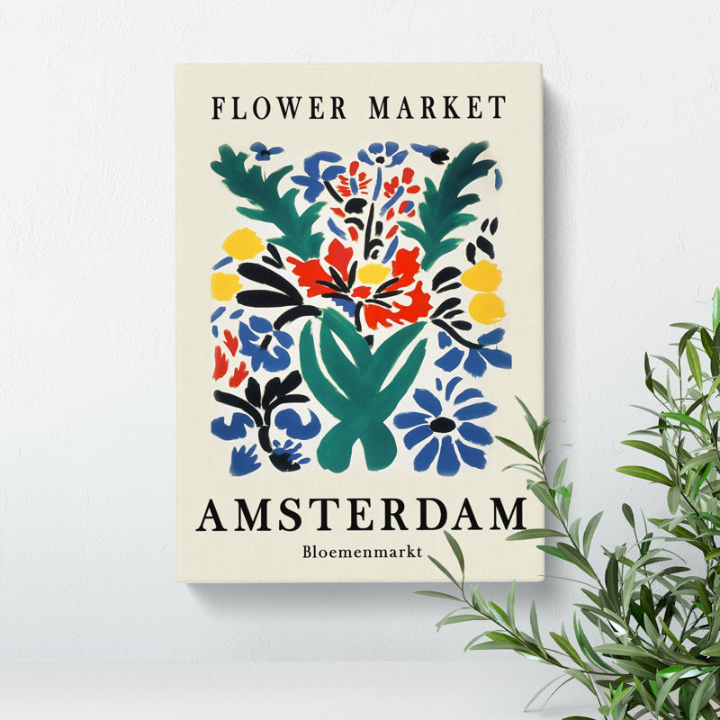 Amsterdam Flower Market Exhibition No.1 - Wrapped Canvas, 76cm H x 50cm W x 3cm D
