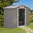 Outsunny 7' x 4' Outdoor Storage Shed, Garden Tool Metal Shed with Foundation Kit, Double Lockable Door, Air Vents and Sloping Roof, for Backyard, Patio, Lawn, Gray-98192075-98192076