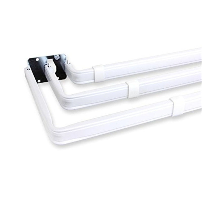 Lockseam Triple Curtain Rod, 28" - 48"