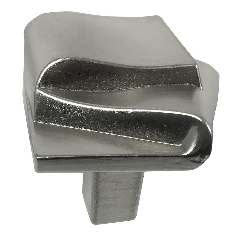 Brushed Nickel Square Modern Cabinet Knob