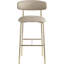 Tabouret de bar rembourré en cuir Lupita-840074833-840074834