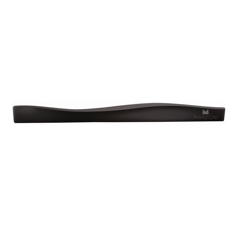 Poignée d'armoire Wave, Noir mat, 12 5/8″