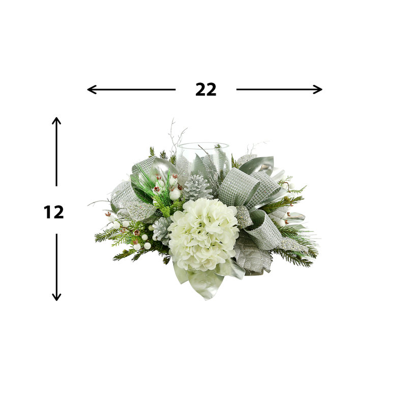 Hydrangea Centerpieces in Vase