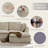 108" 4-Piece Modular Sectional Sofa With Chenille Fabric, Frameless Design & Cloud-Like Comfor-204634473