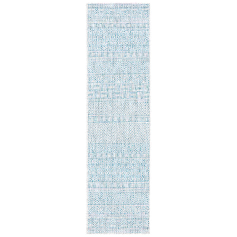 Courtyard Performance Southwestern Indoor/Outdoor Area Rug, Runner 2'3" x 8'