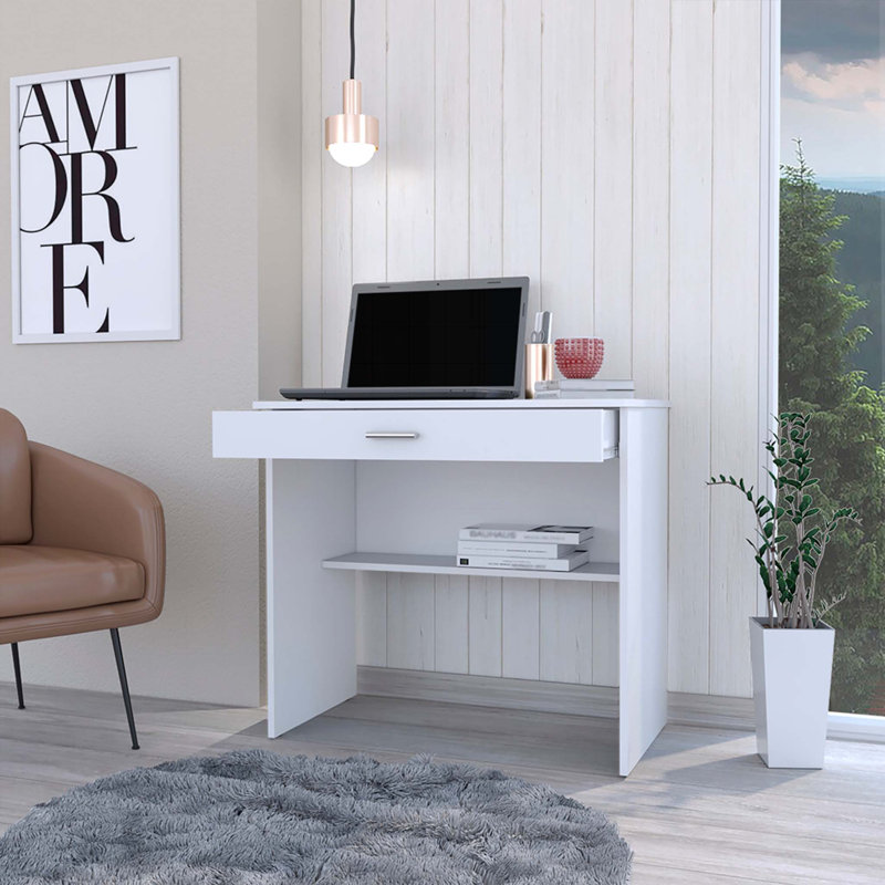 Bureau Eden, bureau, blanc, Blanc