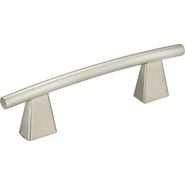 Fulcrum 3" Center to Center Arch pull, Brushed Nickel, 3"