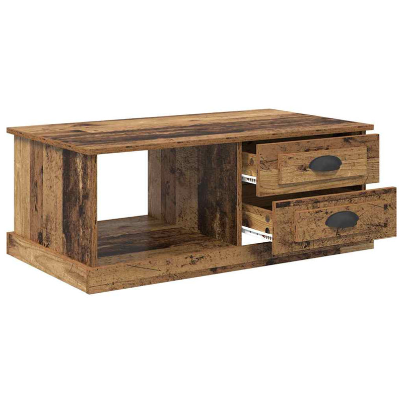 Coffee Table with Storage, Old Wood