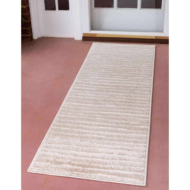 Outdoor Claudia Area Rug Camel Color, Runner 2' x 8'