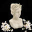 Hand Finished Cream Resin Lady Bust Timeless Decorative Sculpture - Elegant Accent Ornament for Any Living Space-2082217583