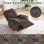 Fauteuil inclinable et pivotant compact pour les petits espaces, idéal pour les adultes, confortable et peu encombrant