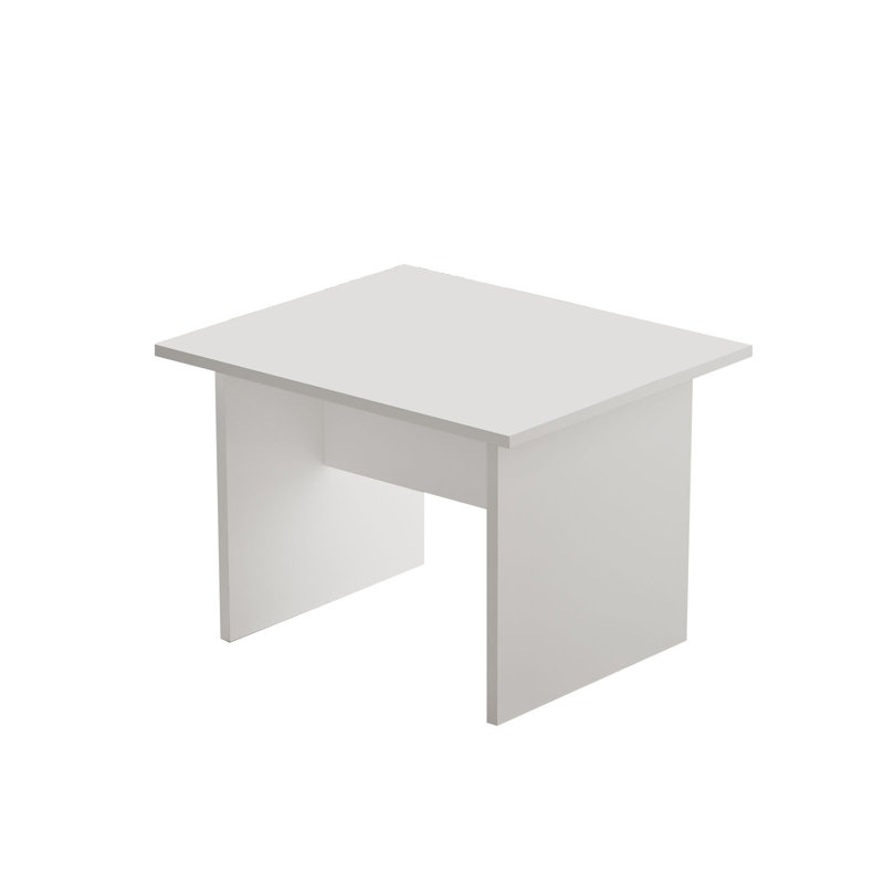 Coffee Table, H 18,22 po x L 23,62 po x l 19,68 po, Blanc, Blanc