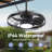 20" Outdoor Waterproof Ceiling Fan With Light And Remote, Plug In Wet Rated Modern Hanging Caged Fans For Patio, Gazebos, Backyards