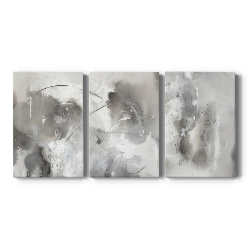 Objets mystiques I - Toile tendue sur mesure avec châssis - 3 pièces, H 12 po x l 24 po