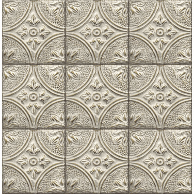 Molinari Tin Ceiling Tile 10.06m x 52.07cm Textured Semi-Gloss Paste the Wall Wallpaper Roll