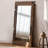 Zen-Style Pine Frame High-Definition Full-Length Mirror-118376919