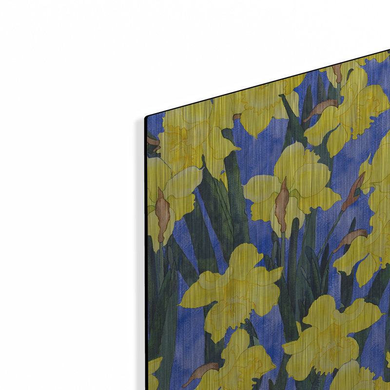 «Fertile Rising Pattern - Daffodils» par Carissa Luminess, H 12 po x l 12 po