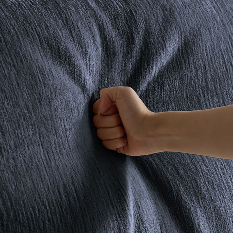 Canapé modulaire en chenille bleue, Bleu